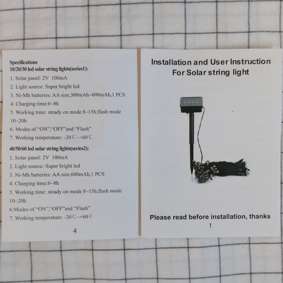 Solar powered Christmas/Party string lights - Picture 5 of 6